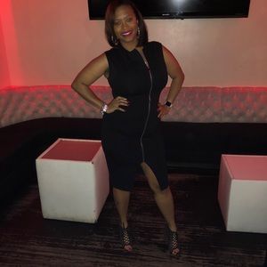 SHINESTAR Sleeveless Little Black Dress (Large)